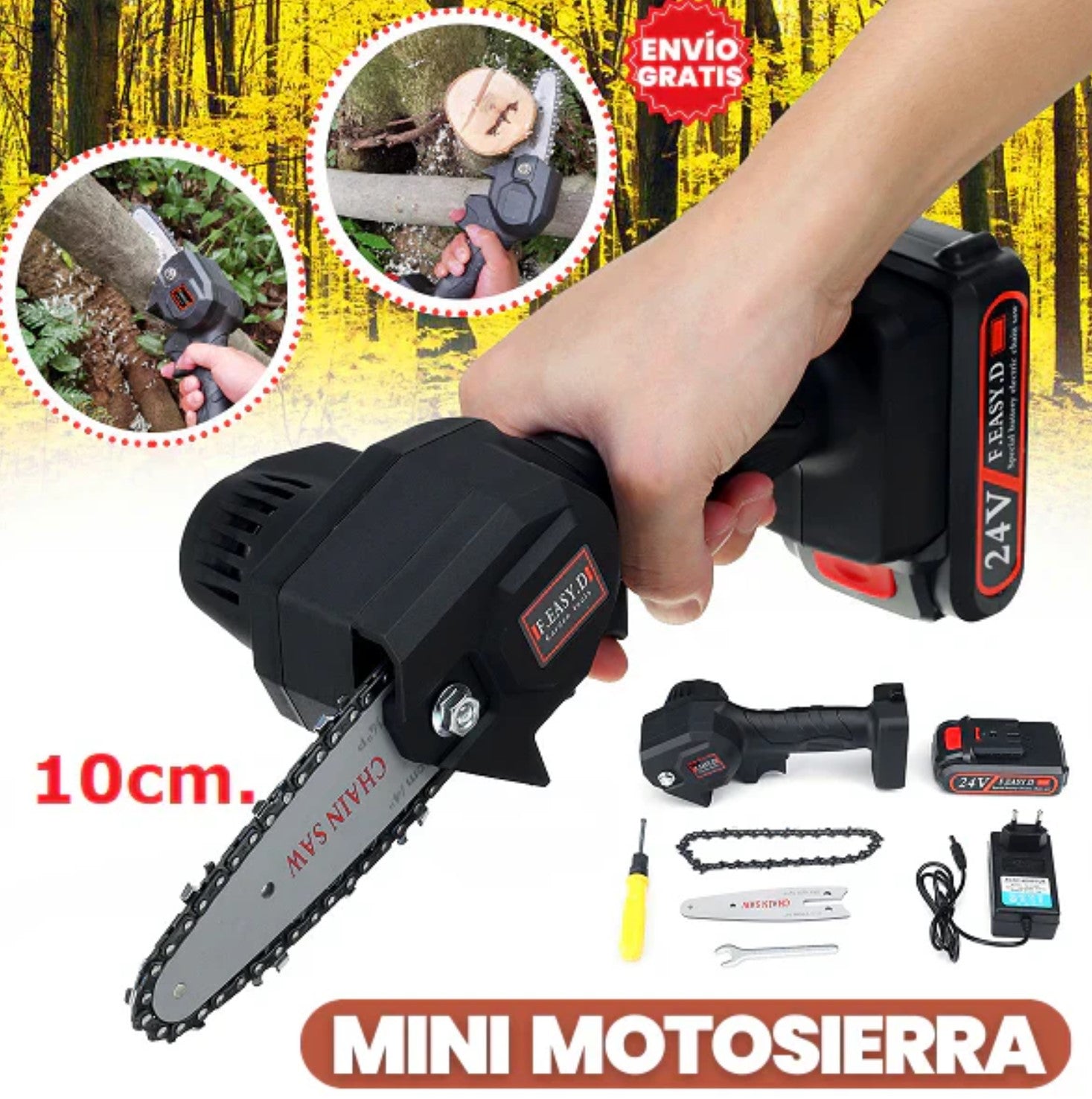 MOTOSIERRA RECARGABLE INALAMBRICA