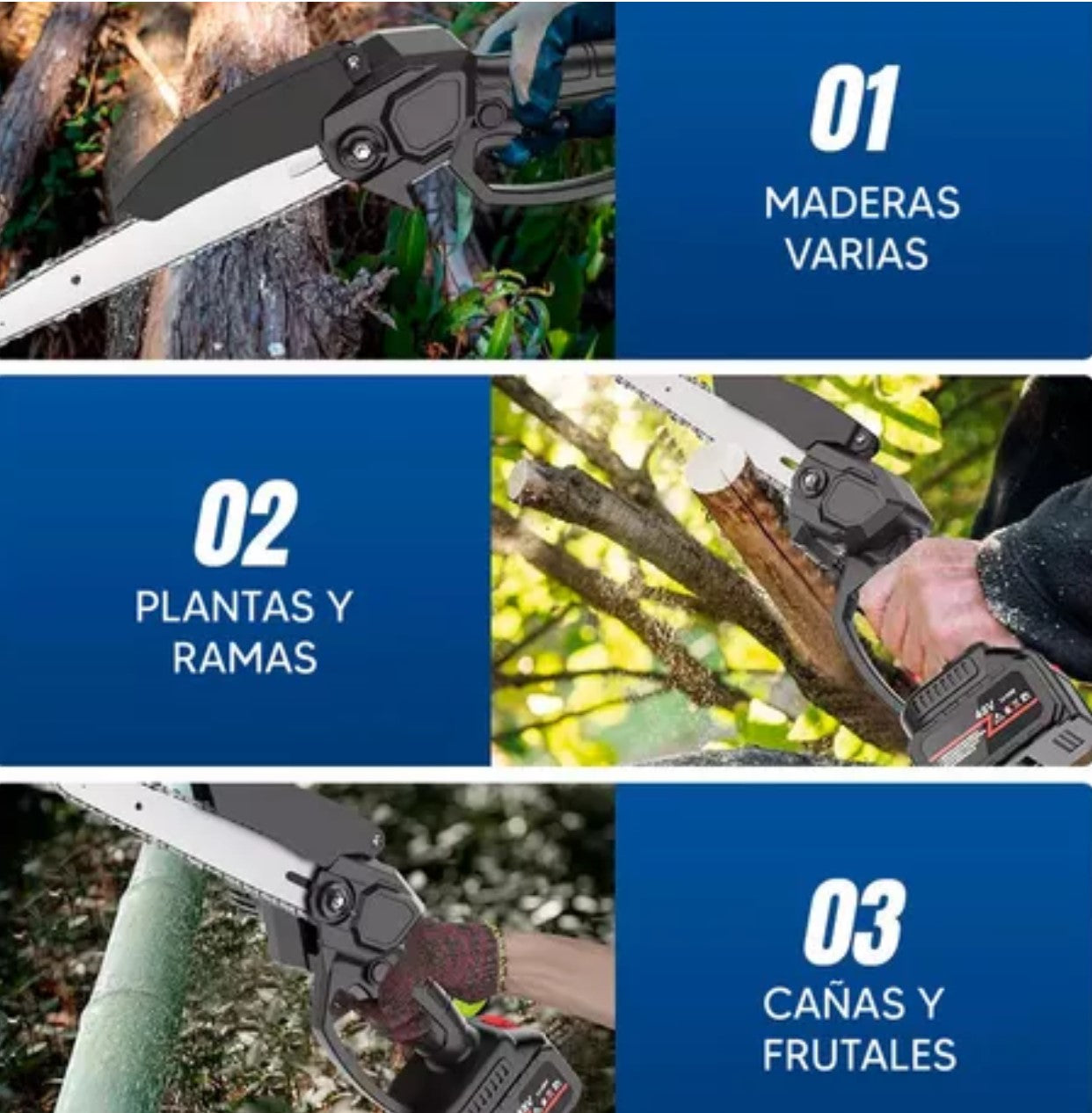 MOTOSIERRA RECARGABLE INALAMBRICA