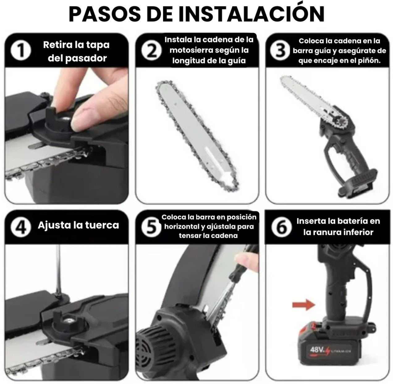 MOTOSIERRA RECARGABLE INALAMBRICA