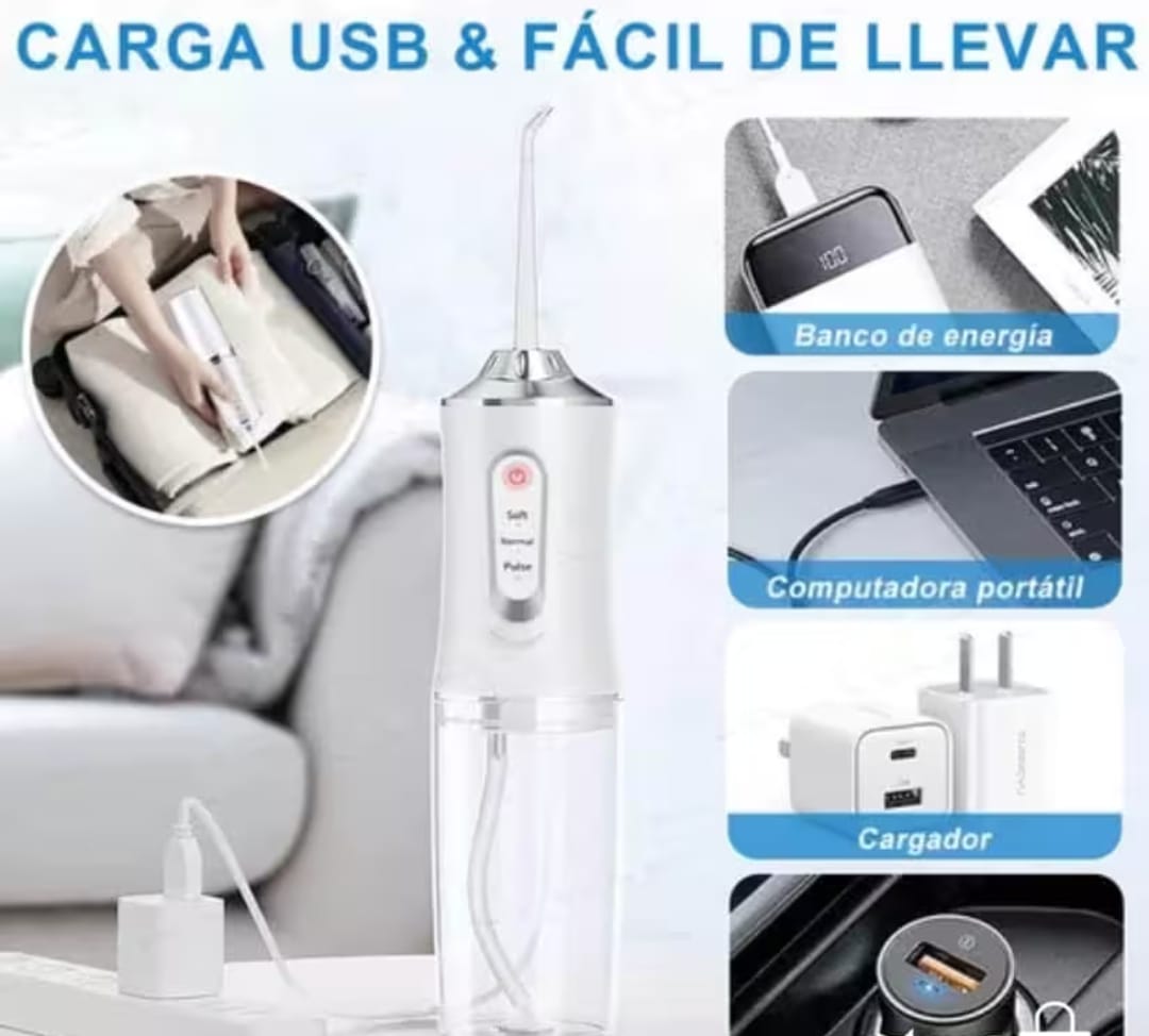 🦷 ¿Ortodoncia, implantes o caries? Cuida tu sonrisa con el Irrigador Dental que lo limpia TODO 💧✨